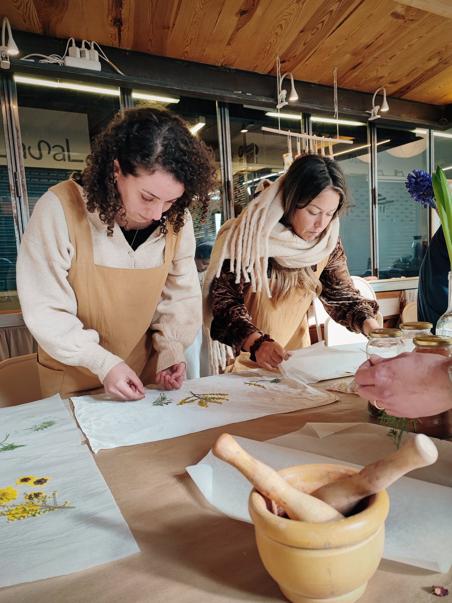 Taller pañuelo de seda