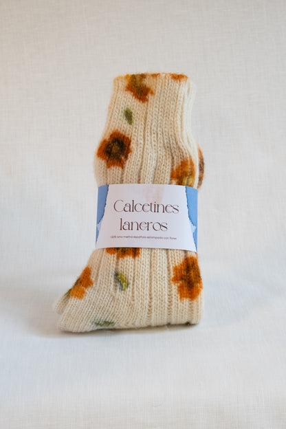 Calcetines Laneros - Flores